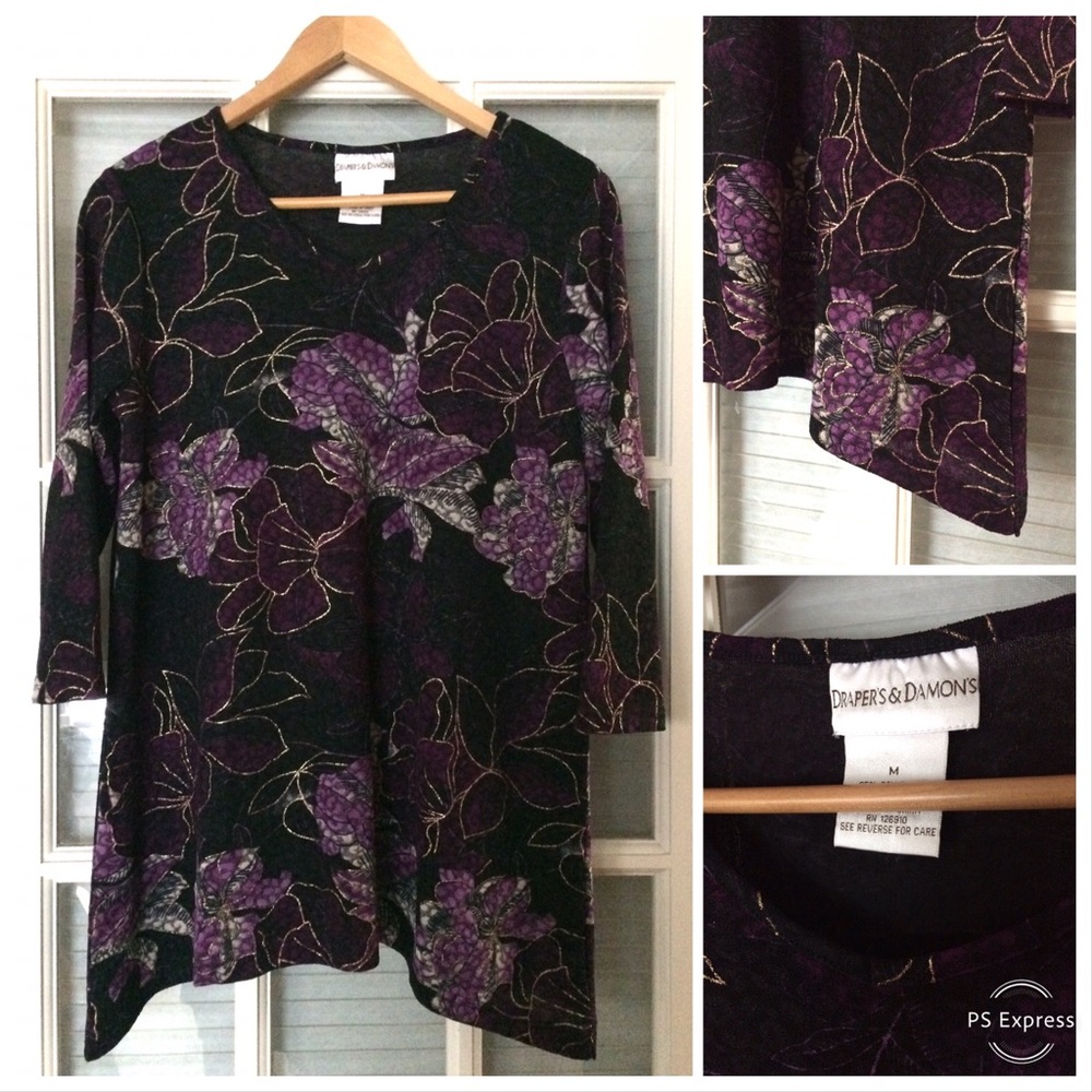 Draper’s & Damon’s Floral Dress Shirt 🌞 Sz M